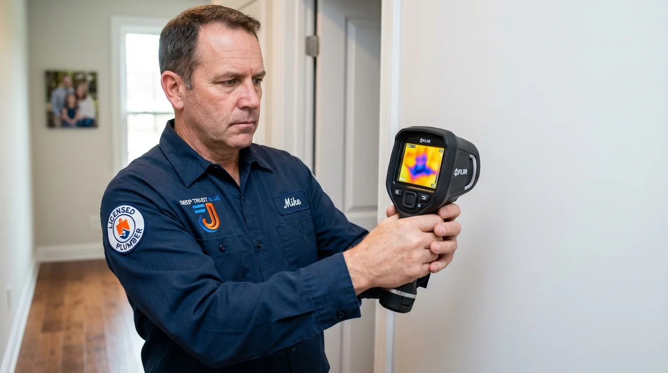 Thermal imaging leak detection by Johns Plumbing LLC in Delray Beach